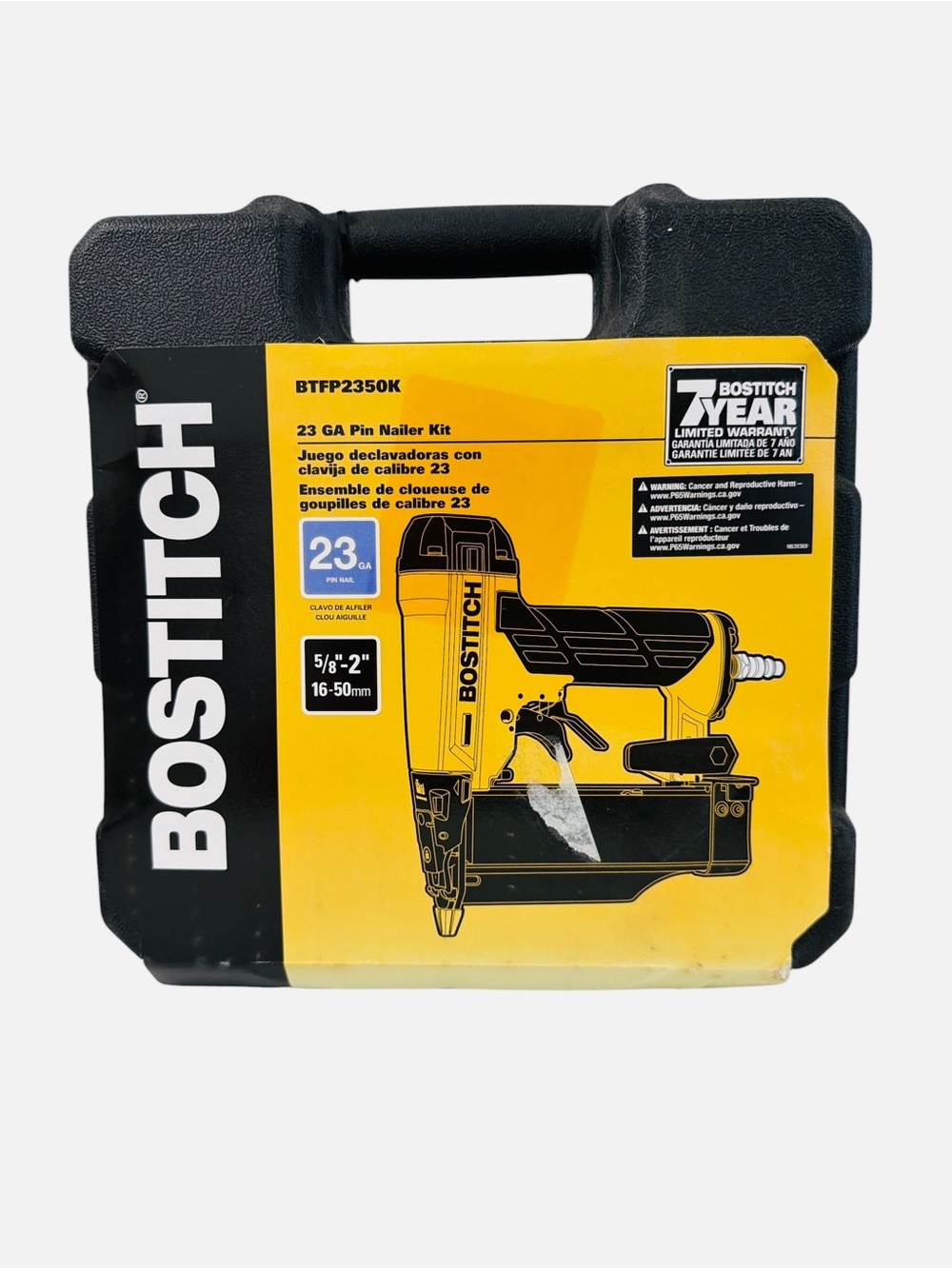 Bostitch Pin Nailer, 23 Gauge, 2-Inch BTFP2350K
